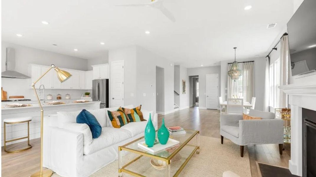 Furnished interior view inside a new home in Heron's Walk at Summers Corner, Summerville (Image 4).