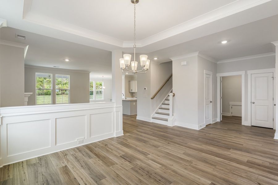 Spacious, unfurnished interior of a new home in Cottages at Lake Emory, Inman (Image 16). Spacious, unfurnished interior of a new home in Cottages at Lake Emory, Inman (Image 16).