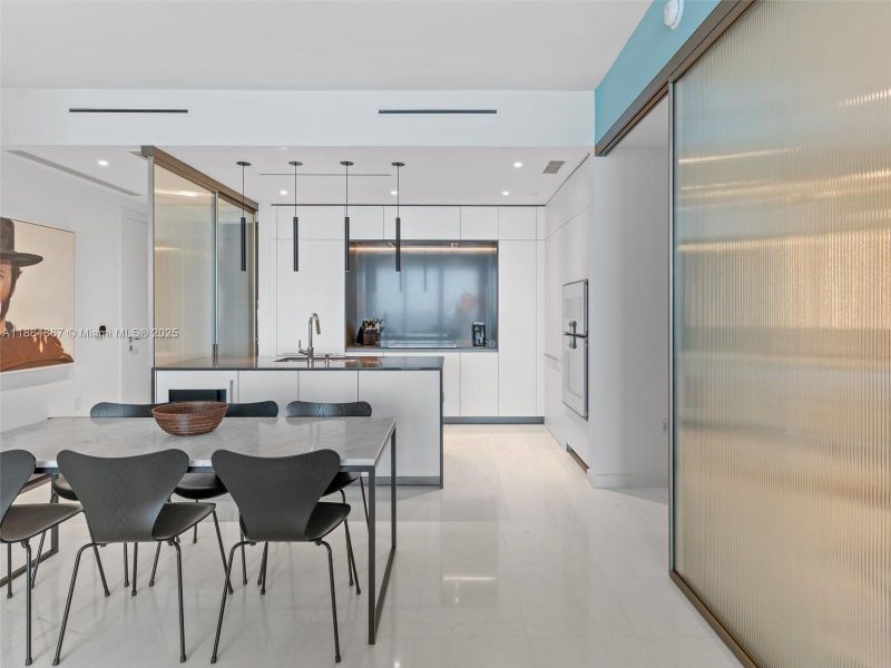 Furnished interior view inside a new home in , Miami (Image 23).