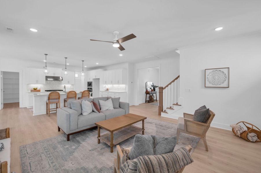Representative furnished interior of a home built from the The Whitley by RobuckHomes in Windwater, Hampstead (Image 57).
