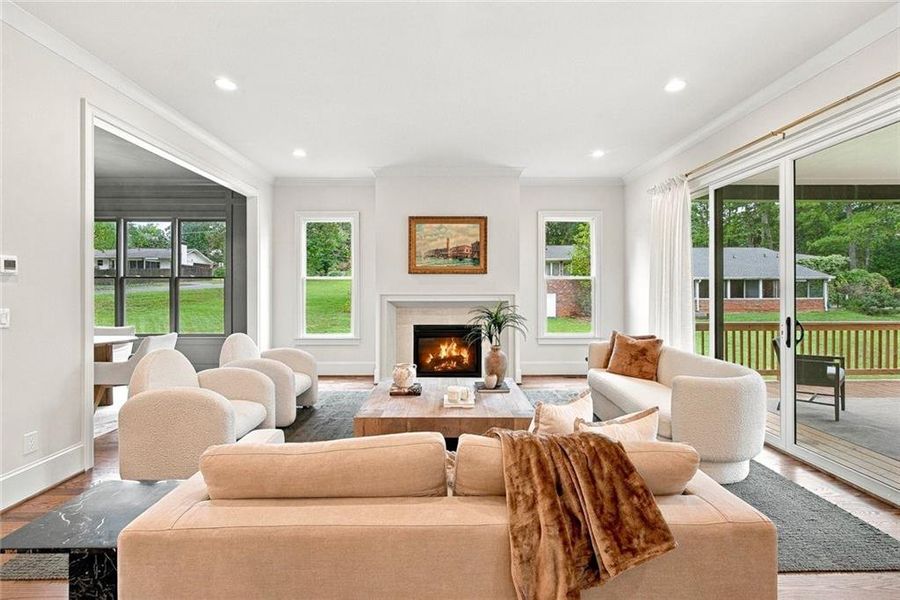 Furnished interior view inside a new home in , Smyrna (Image 80).
