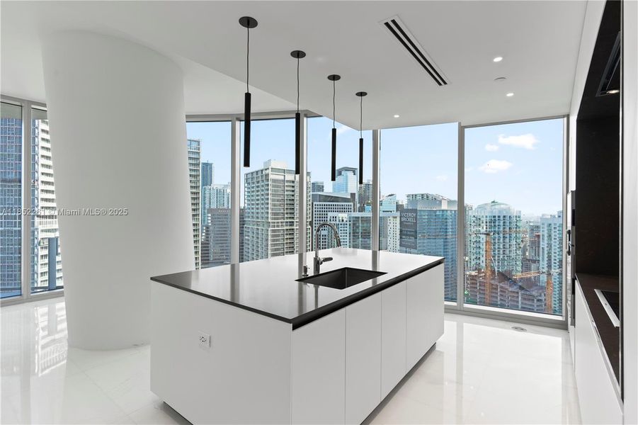 Furnished interior view inside a new home in Aston Martin Residences, Miami (Image 30).