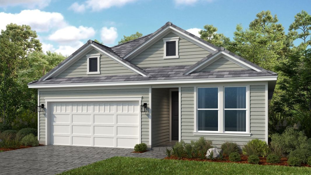 Representative exterior photo of a completed home built from the Stella by Taylor Morrison in Esplanade at St. Marys, St. Marys, GA (Image 3).