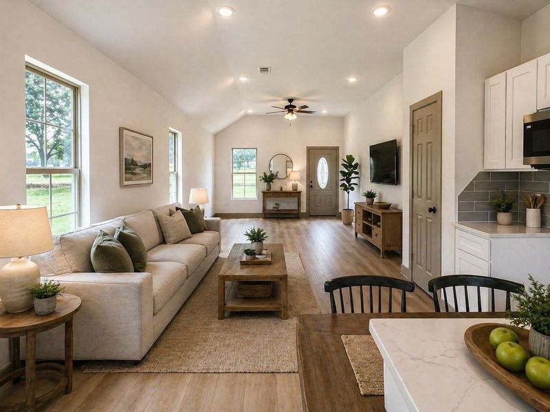 Furnished interior view inside a new home in , Hempstead (Image 6).