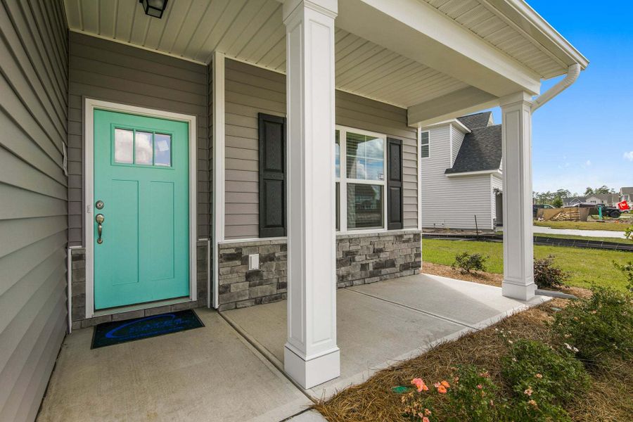 Representative exterior photo of a completed home built from the Rivermist by Caviness & Cates Communities in Maggie Way, Wendell, NC (Image 136).