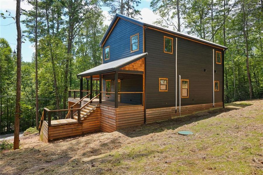 Front exterior of a new home in , Sautee Nacoochee, GA, highlighting curb appeal (Image 18). Front exterior of a new home in , Sautee Nacoochee, GA, highlighting curb appeal (Image 18).