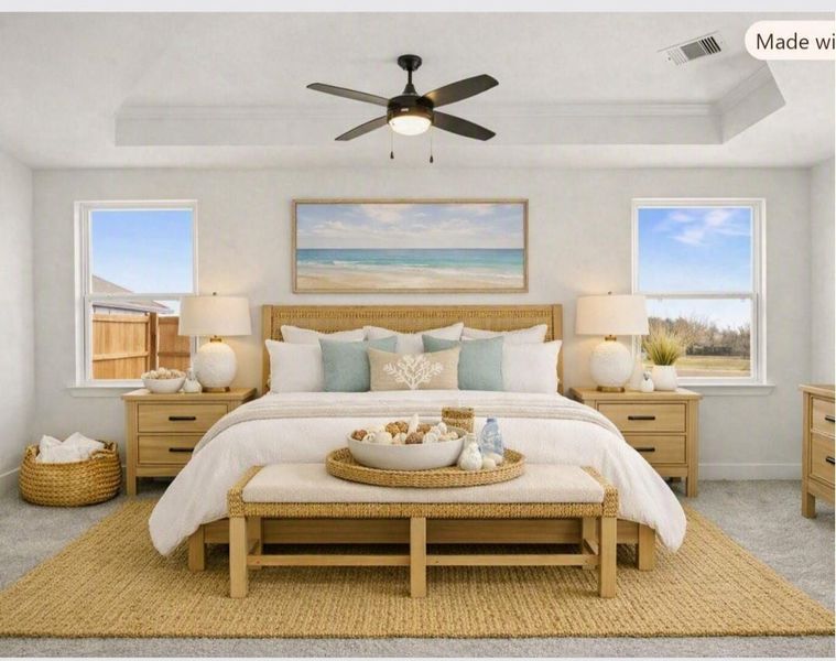 Staged Primary Bedroom Staged Primary Bedroom