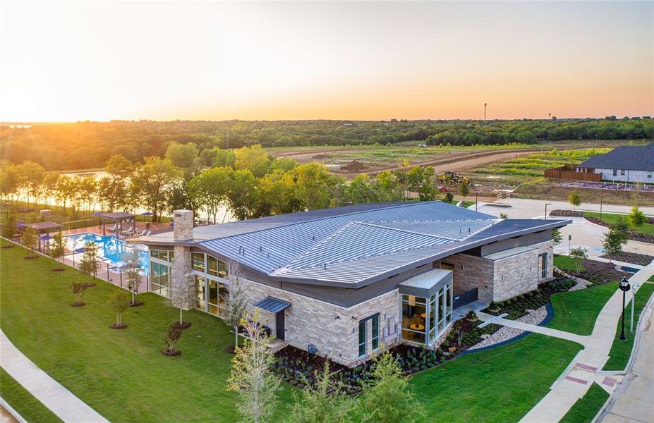 Large community center with fitness room