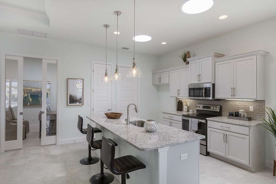 Representative furnished interior of a home built from the Birkdale by Paytas Homes in The Reserve at Victoria, Deland (Image 36).
