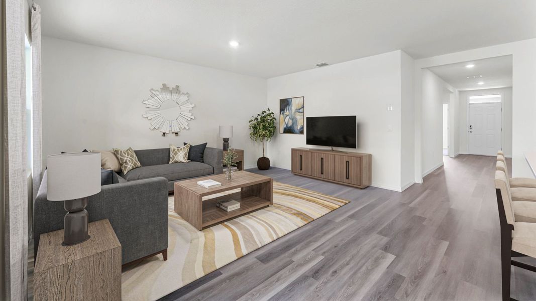 Representative furnished interior of a home built from the Aria by D.R. Horton in Crossroads at Kelly Park, Apopka (Image 6).