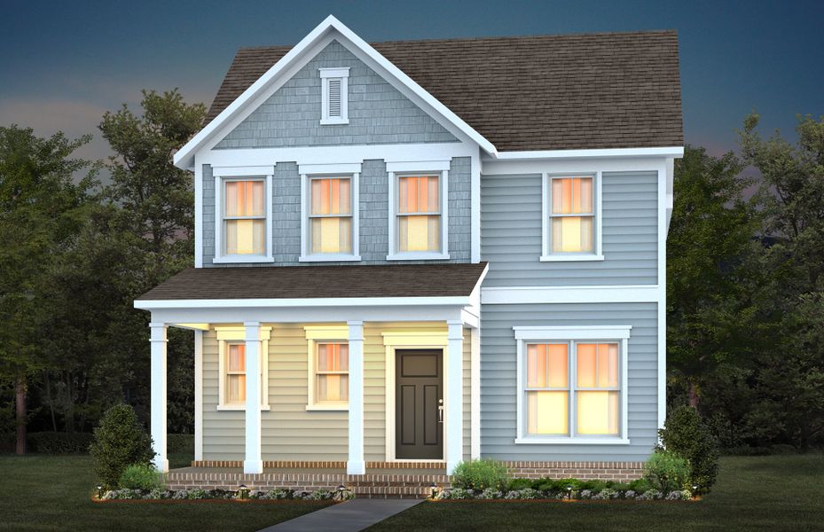 Representative exterior photo of a completed home built from the Richton by Pulte Homes in Riverlights, Wilmington, NC (Image 16).