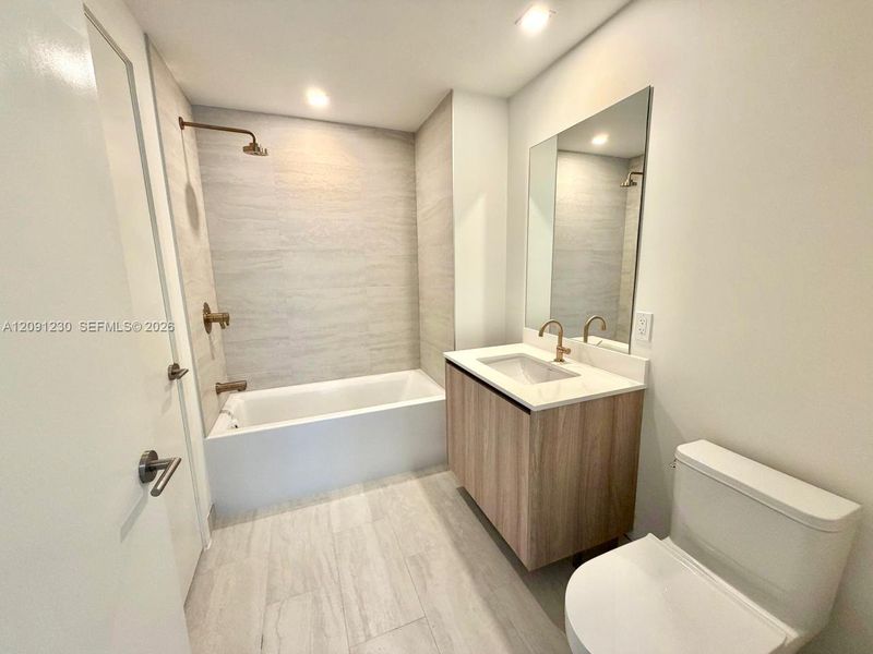 Furnished interior view inside a new home in , Miami (Image 11).