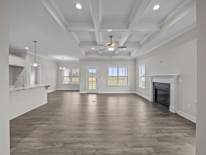 Spacious, unfurnished interior of a new home in The Villas at Langston Farms, Winterville (Image 18).