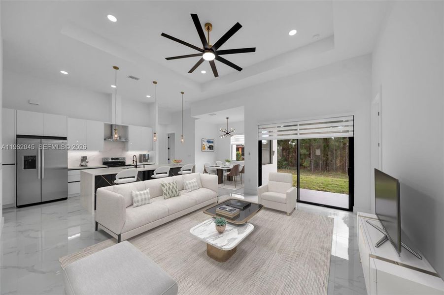 Furnished interior view inside a new home in , Lehigh Acres (Image 8).