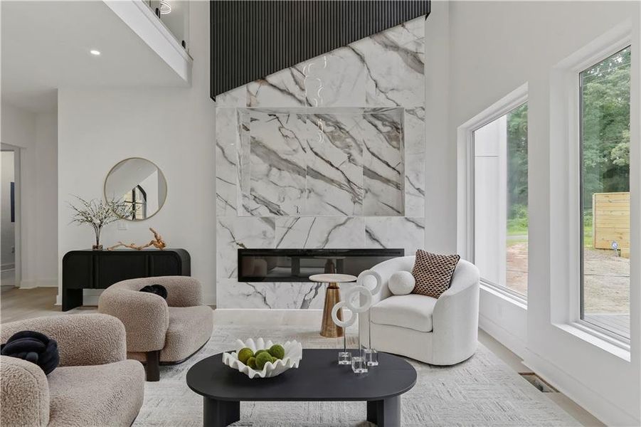 Furnished interior view inside a new home in , Atlanta (Image 49).