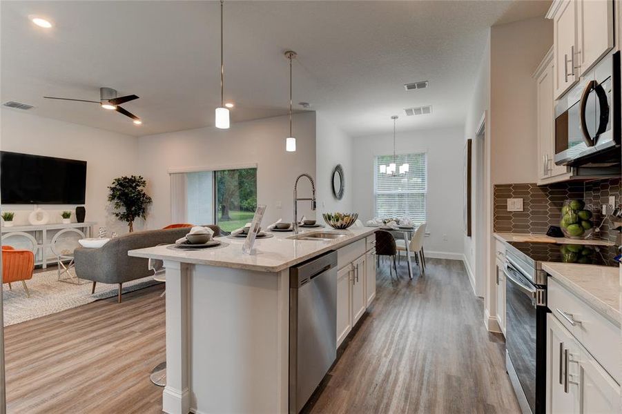 Furnished interior view inside a new home in , Palm Coast (Image 7). Furnished interior view inside a new home in , Palm Coast (Image 7).