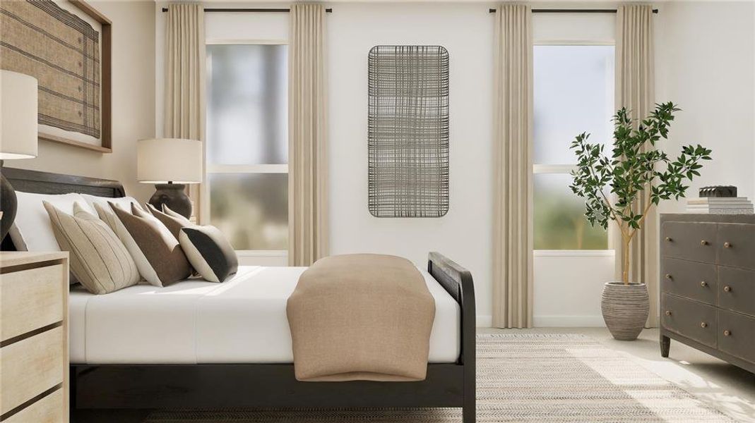 Furnished interior view inside a new home in , Clermont (Image 24).