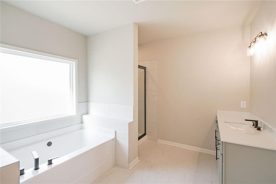 Furnished interior view inside a new home in , Dawsonville (Image 8).