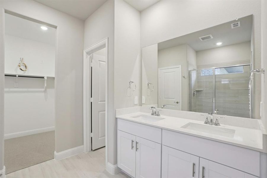 Furnished interior view inside a new home in Parks at Foster Crossing - Spring Series, Anna (Image 12).