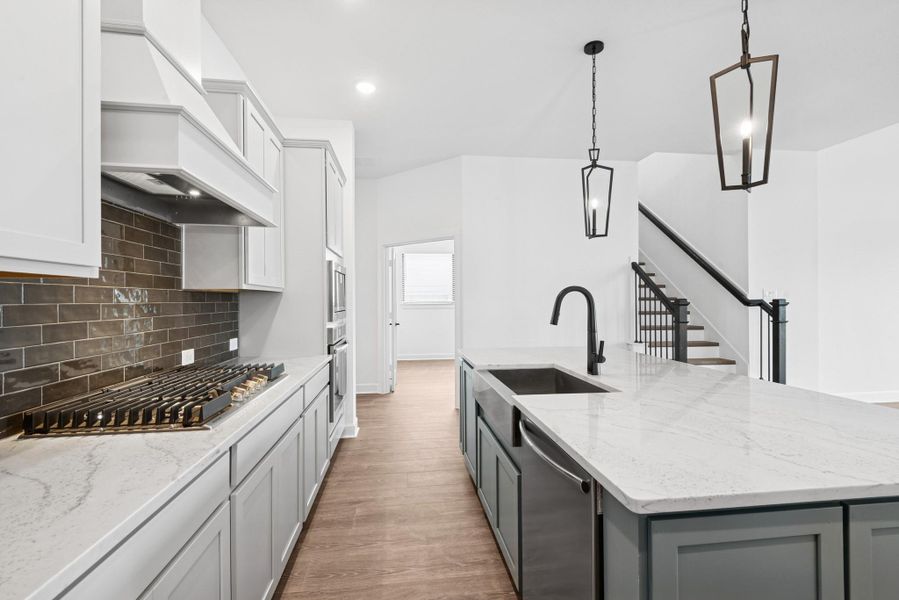 Furnished interior view inside a new home in Pomona 45' Homesites, Manvel (Image 8).