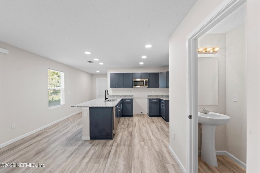 Furnished interior view inside a new home in , Atlantic Beach (Image 5).