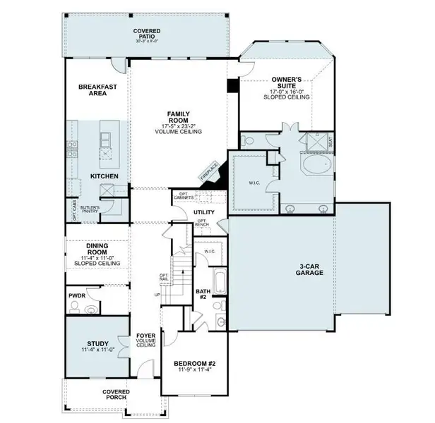 2D floor plan layout of this home in The Oaks on 6th Street, Magnolia, TX (Image 4). 2D floor plan layout of this home in The Oaks on 6th Street, Magnolia, TX (Image 4).