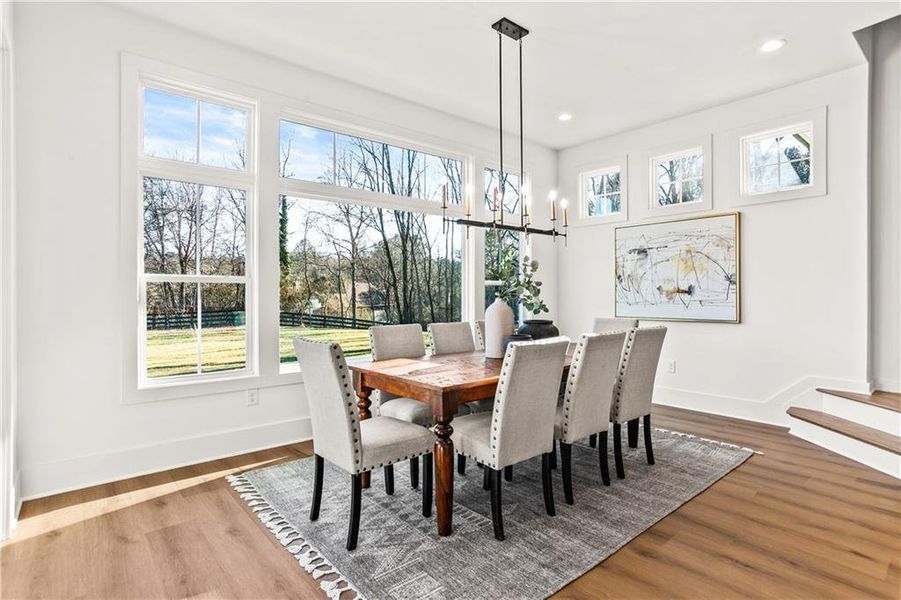 Furnished interior view inside a new home in , Canton (Image 49).