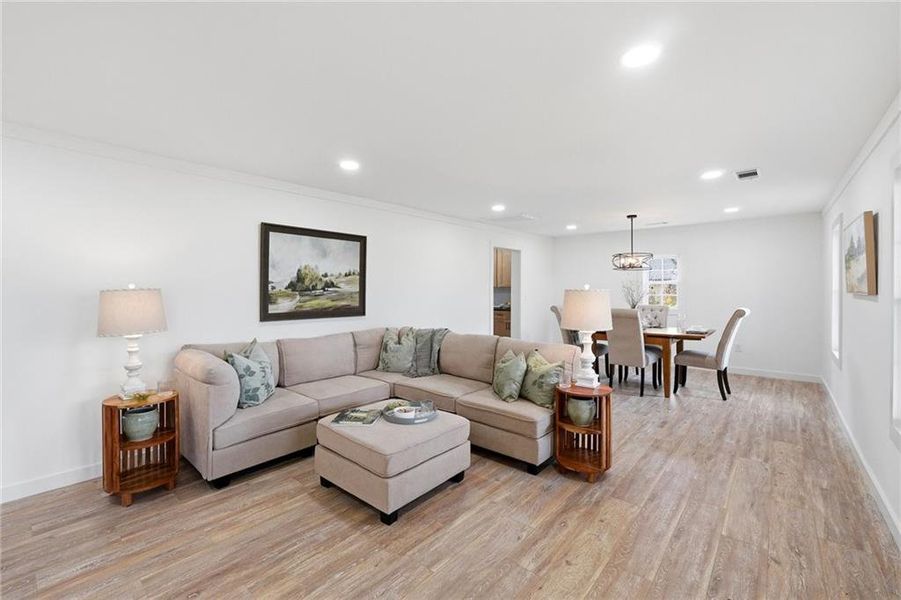 Furnished interior view inside a new home in , Resaca (Image 12).