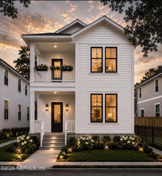 Front exterior of a new home in , Jacksonville, FL, highlighting curb appeal (Image 19).