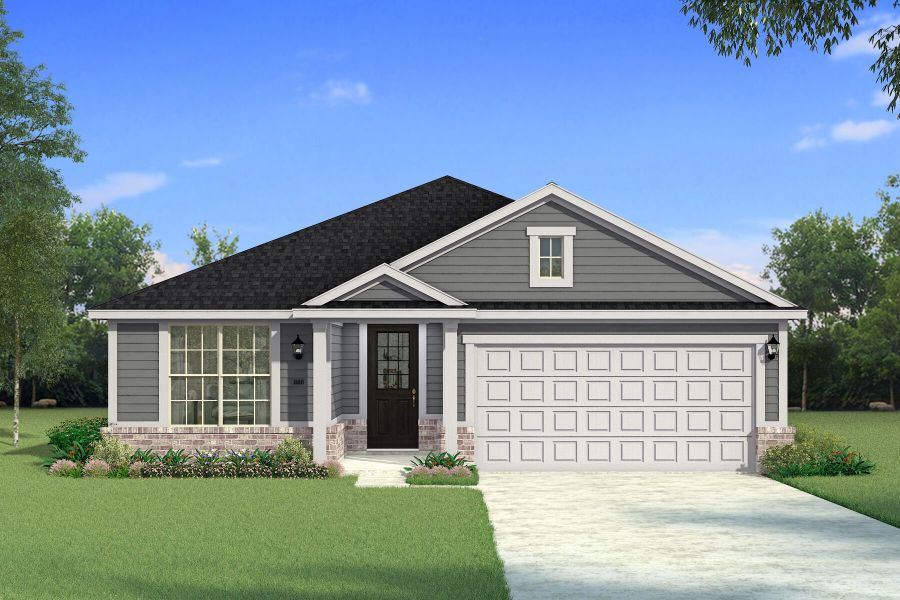 Representative exterior photo of a completed home built from the Sarafina by Mattamy Homes in Creekside of Crowley, Crowley, TX (Image 4).