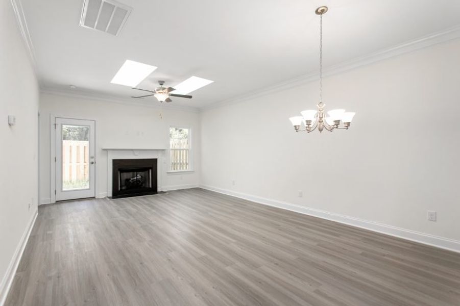 Representative unfurnished interior of a home built from the Devon by Keystone Homes NC in Trellises, High Point (Image 43).