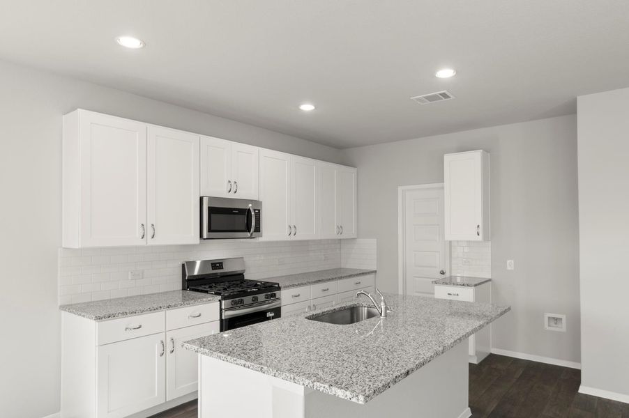 Furnished interior view inside a new home in Cloverleaf, Austin (Image 7).