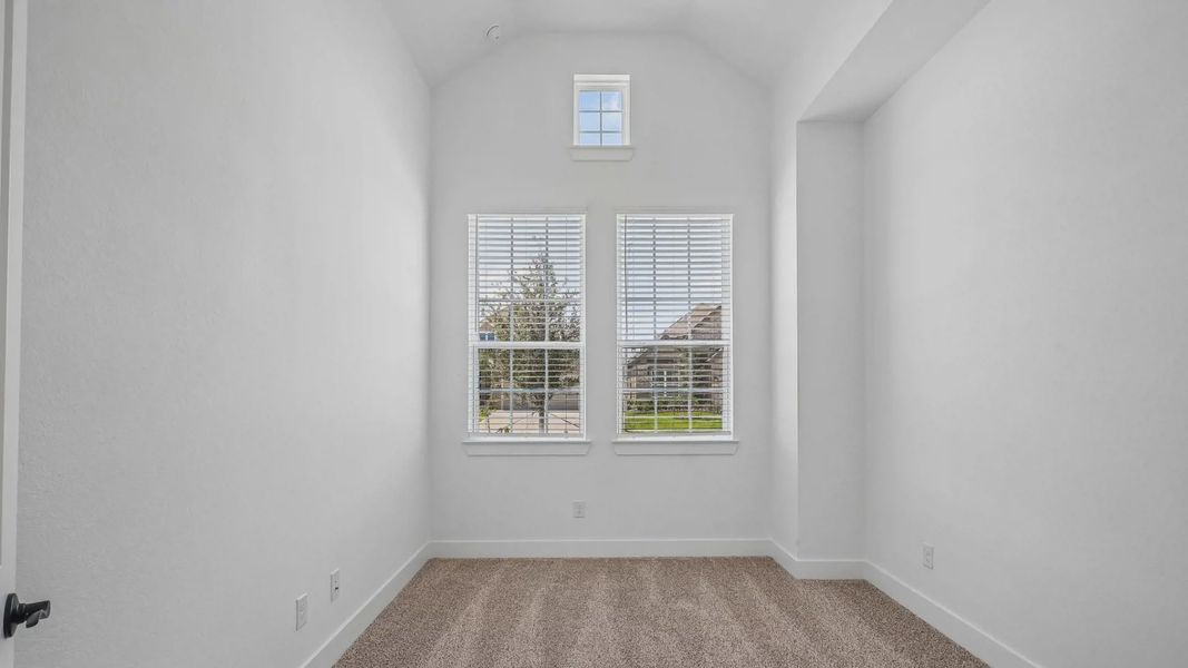 Representative unfurnished interior of a home built from the Oxford by Chesmar Homes in Parkside on the River, Georgetown (Image 14).