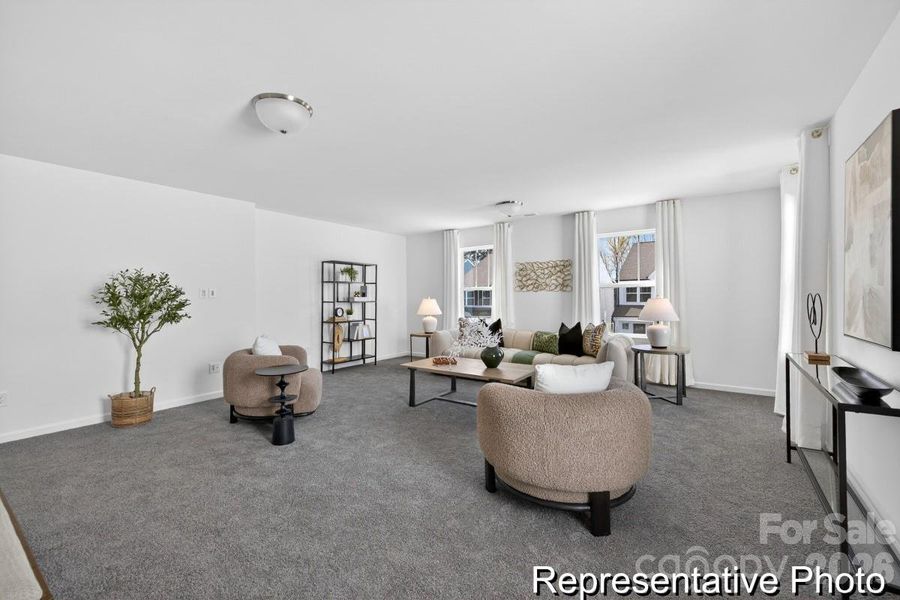 Furnished interior view inside a new home in Morgan Hills, Albemarle (Image 28).