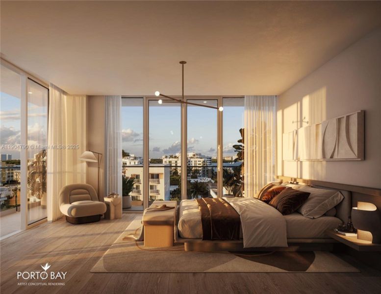 Furnished interior view inside a new home in , Bay Harbor Islands (Image 7).