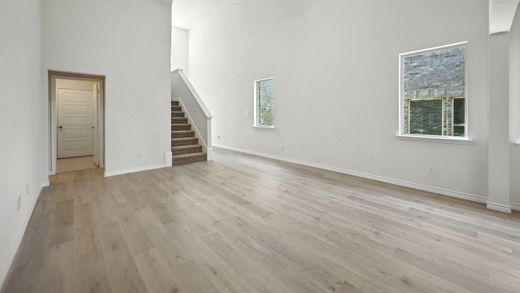 Representative unfurnished interior of a home built from the Lakehurst by D.R. Horton in Silverado, Aubrey (Image 10). Representative unfurnished interior of a home built from the Lakehurst by D.R. Horton in Silverado, Aubrey (Image 10).