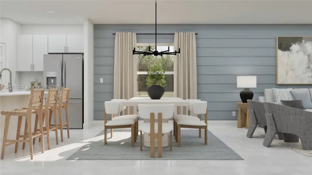Furnished interior view inside a new home in , Miami (Image 3).