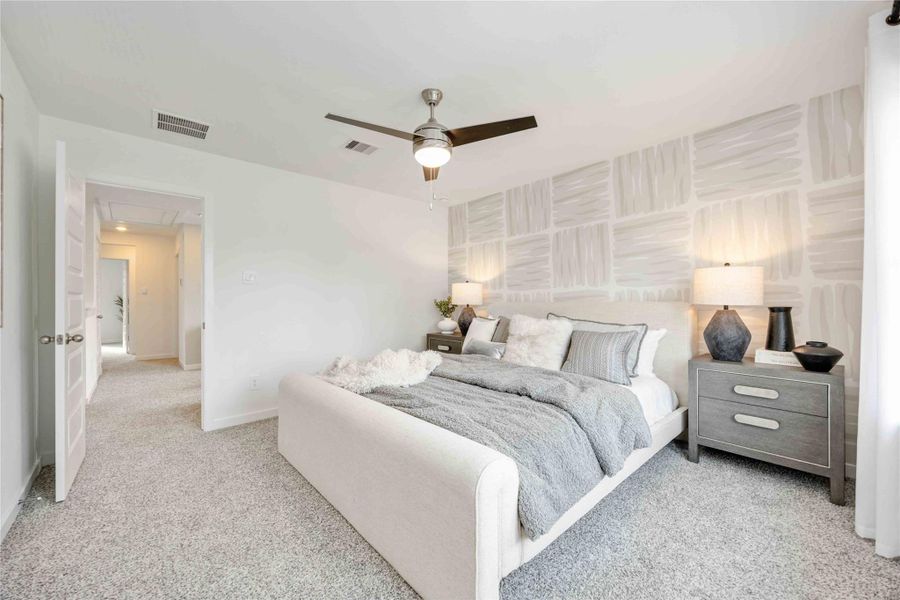 Furnished interior view inside a new home in Mansfield Park, Houston (Image 10). Furnished interior view inside a new home in Mansfield Park, Houston (Image 10).