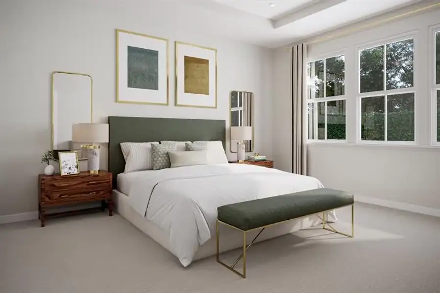 Representative furnished interior of a home built from the Tradewinds by Ryan Homes in Seminole Palms, Palm Coast (Image 6).