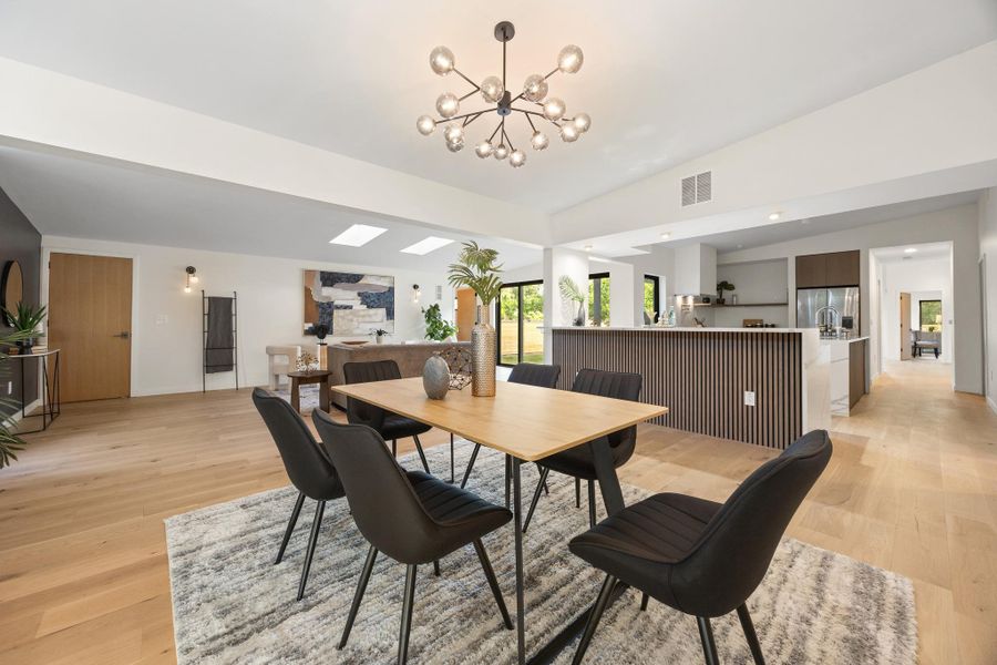 Open-concept dining area and kitchen, perfect for gatherings Open-concept dining area and kitchen, perfect for gatherings