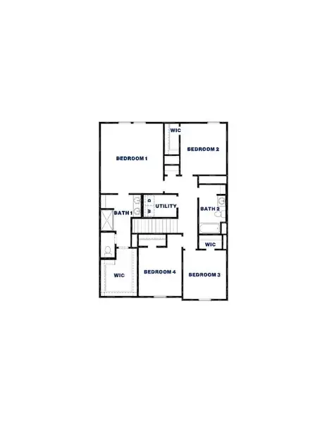 2D floor plan layout of this home in Venetian Pines, Conroe, TX (Image 3).
