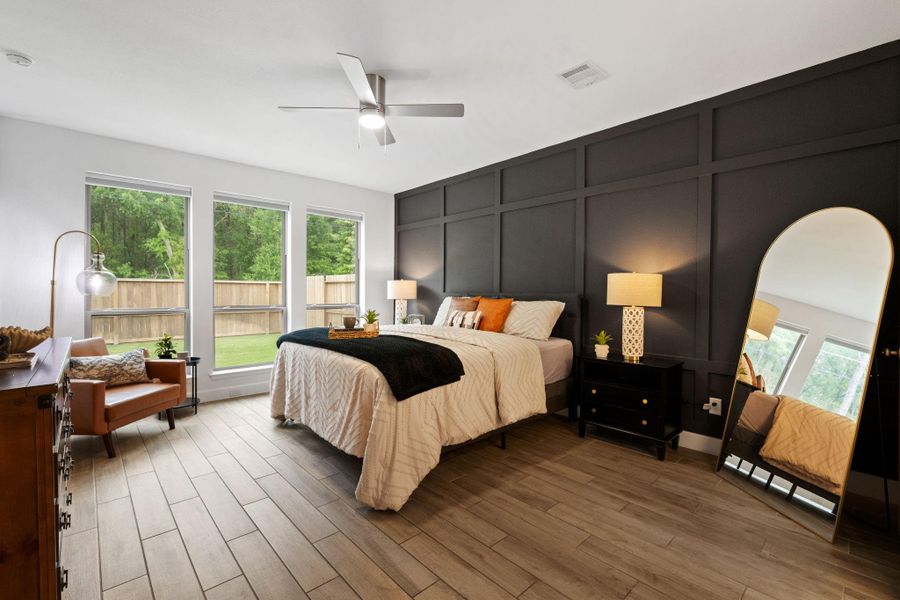 Furnished interior view inside a new home in The Highlands, Porter (Image 14).