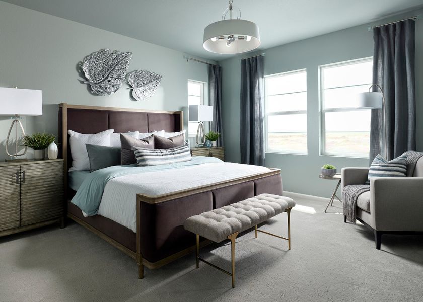 Representative furnished interior of a home built from the The Torin by Tri Pointe Homes in Cordovan, Firestone (Image 10).