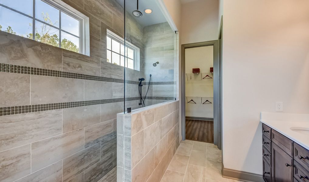 Owner's bath with large shower