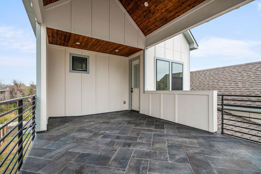 View of second terrace