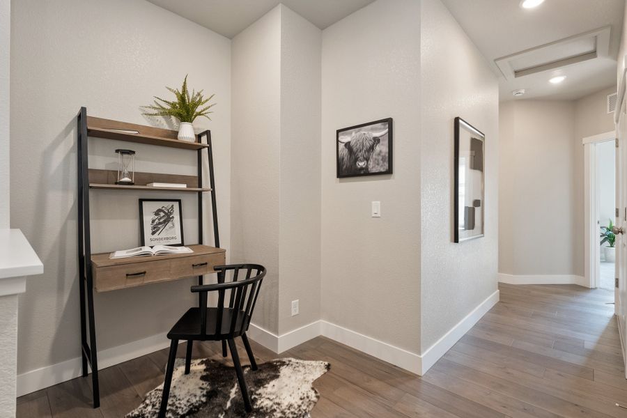 Representative furnished interior of a home built from the The Monarch by Landmark Homes in Highlands at Fox Hill, Longmont (Image 13). Representative furnished interior of a home built from the The Monarch by Landmark Homes in Highlands at Fox Hill, Longmont (Image 13).