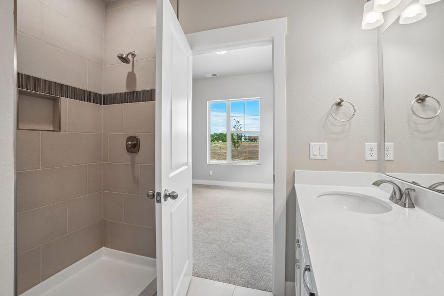 Representative furnished interior of a home built from the The Telluride by Landmark Homes in Wilder at Timnath Ranch, Timnath (Image 8).