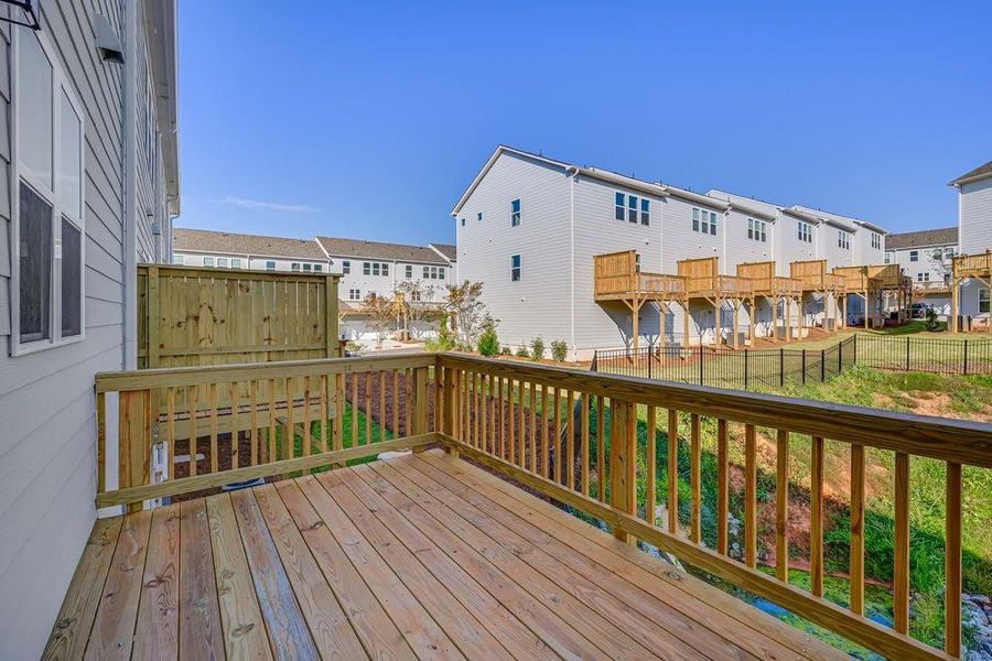 Exterior details and patio area of a home in Chandler Run, Tucker (Image 2).