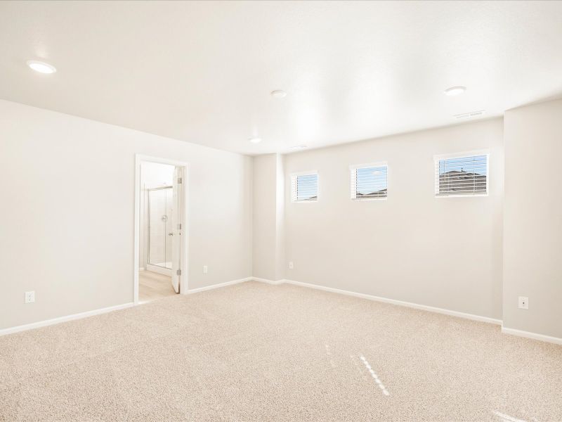 The Bergamot floorplan interior image taken at a Meritage Homes community in Brighton, CO.