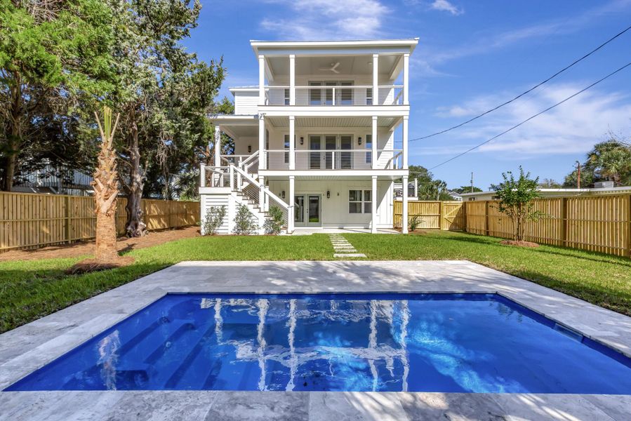 Exterior details and patio area of a home in , Isle Of Palms (Image 30).